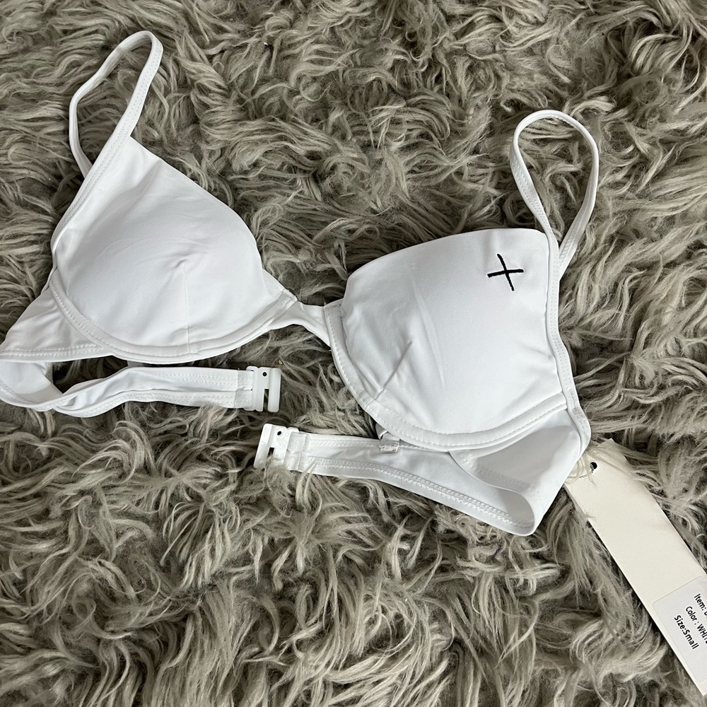 Boutine LA White Bustier Top